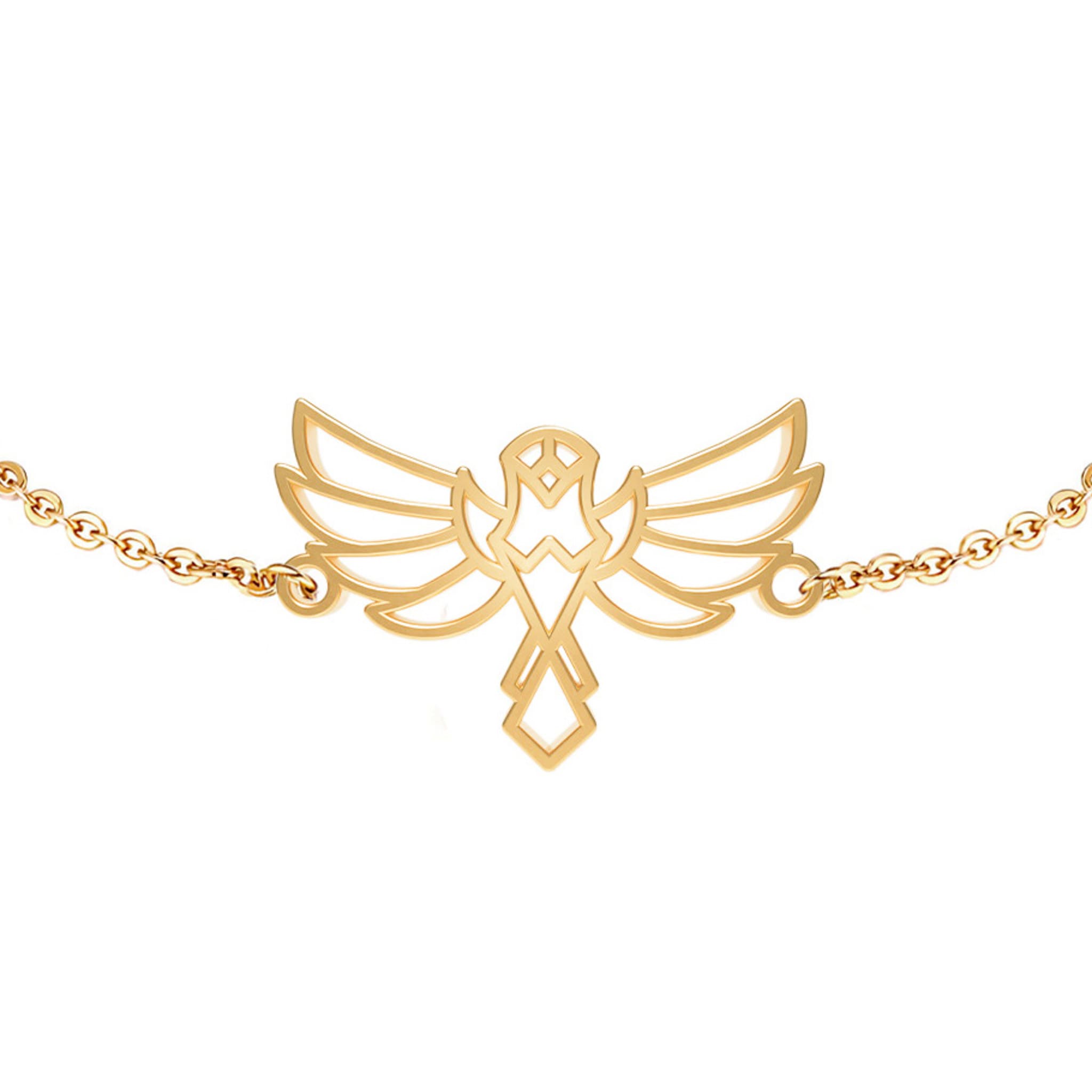 Bracelet Aigle Or Chaîne Zoom