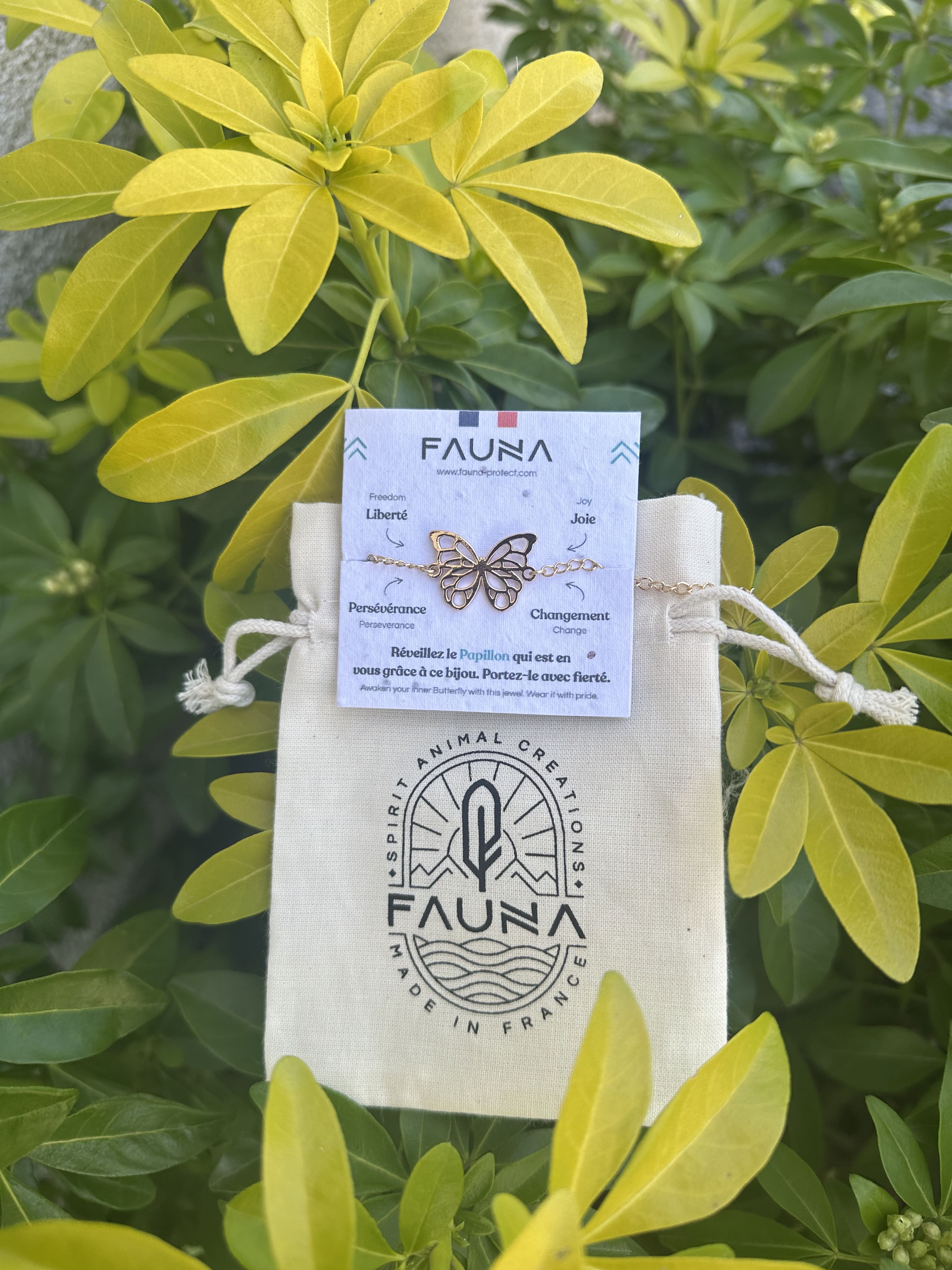 Bracelet de cheville papillon