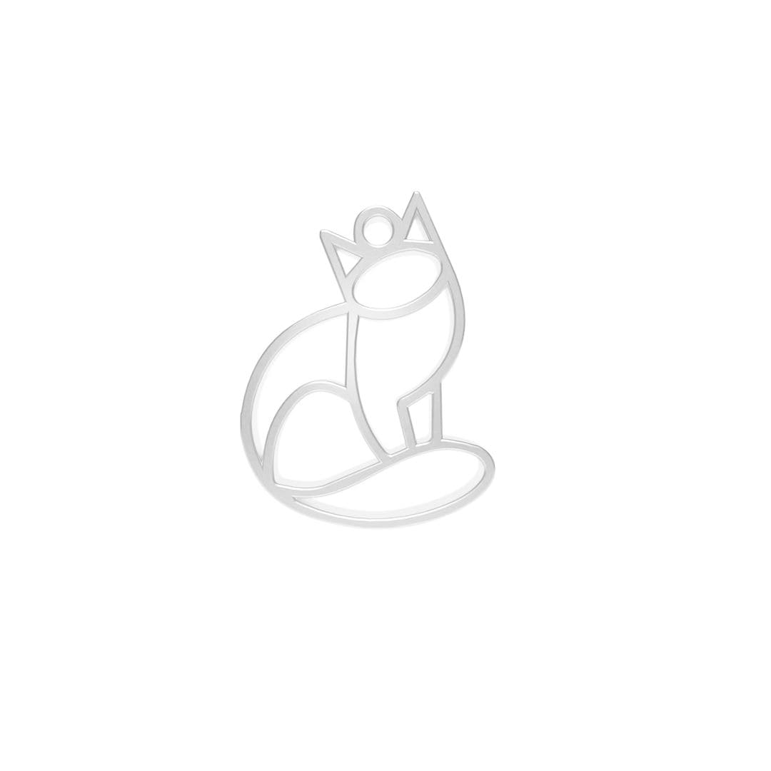 Pendentif Chat Argent