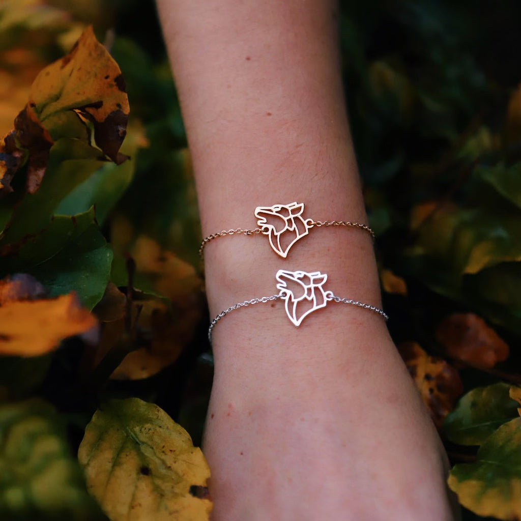 Video bracelets loups 2 or argent chaine #Modèle_Modèle 2