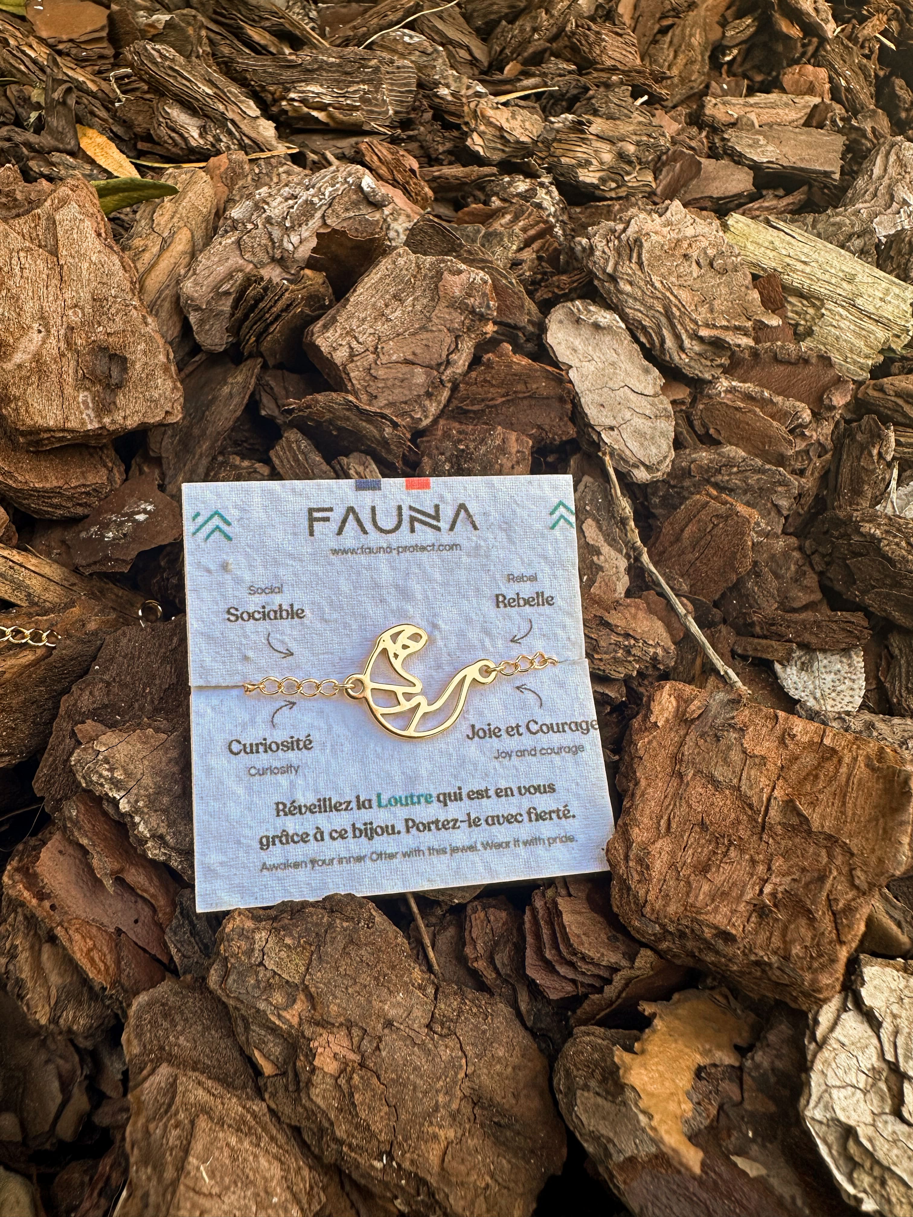 Bracelet de cheville Loutre