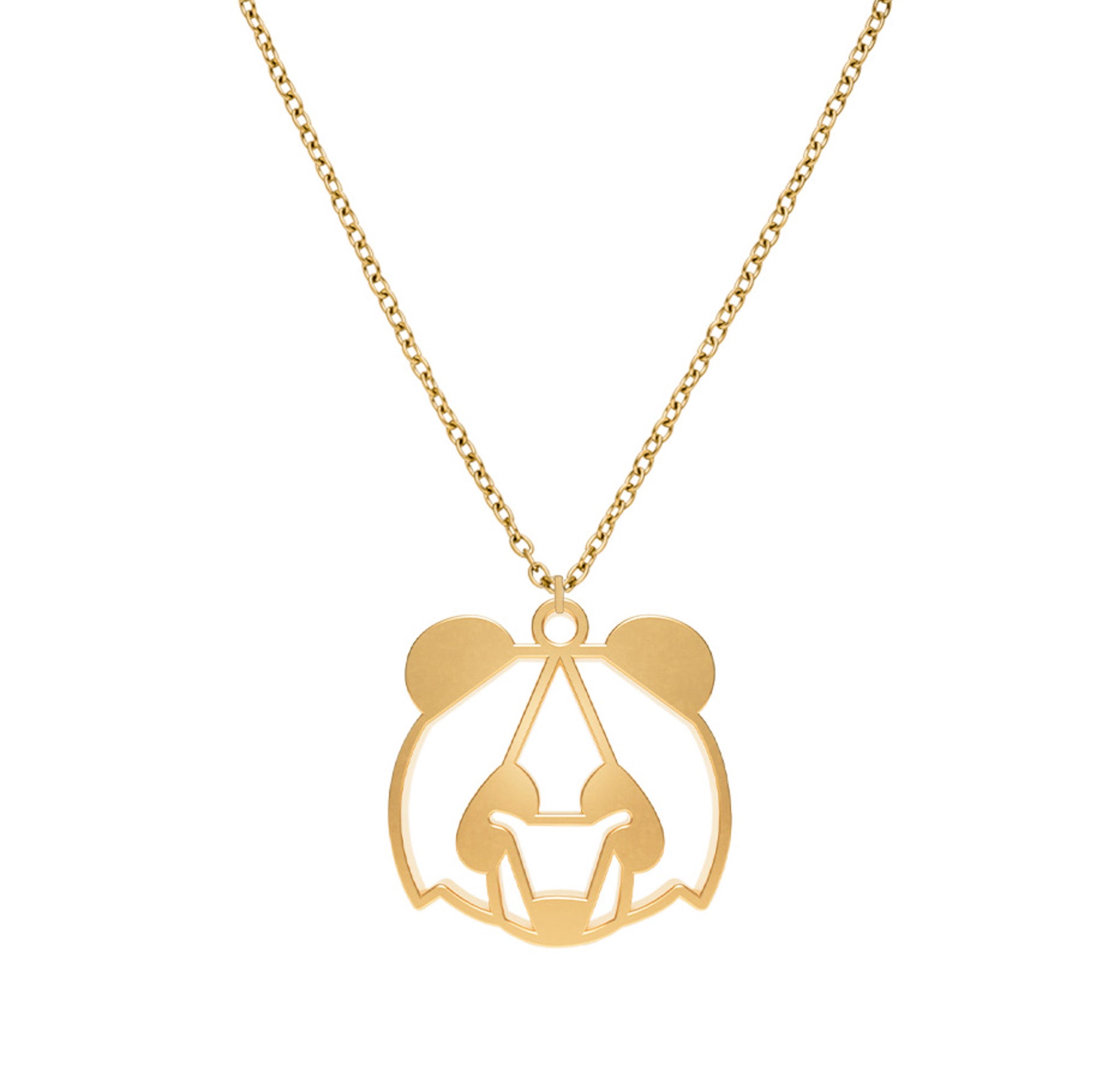 Collier Panda Or Chaîne Zoom #Couleur et collier_No