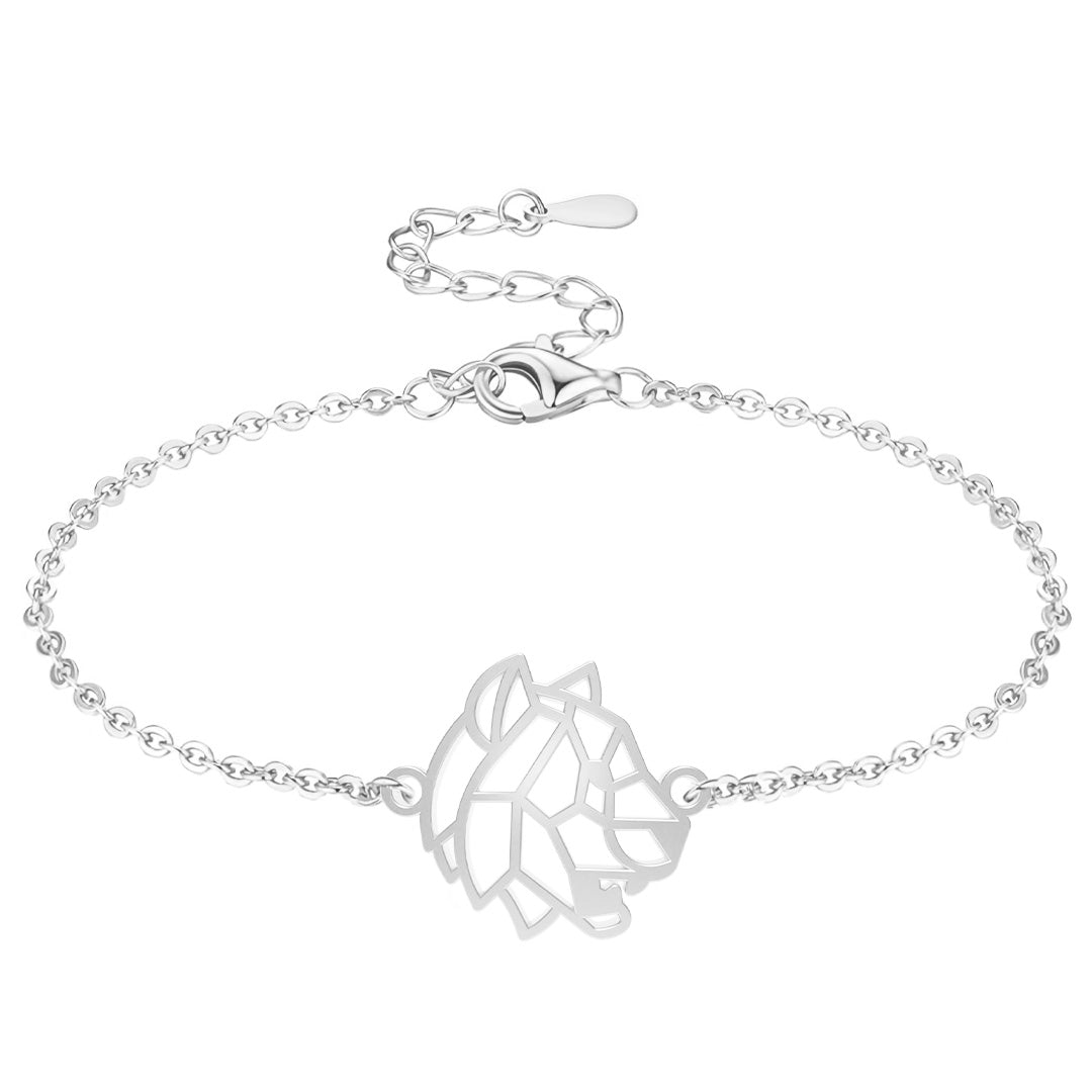 Bracelet Tigre Argent Chaîne #Couleur et bracelet_Argent avec chaîne