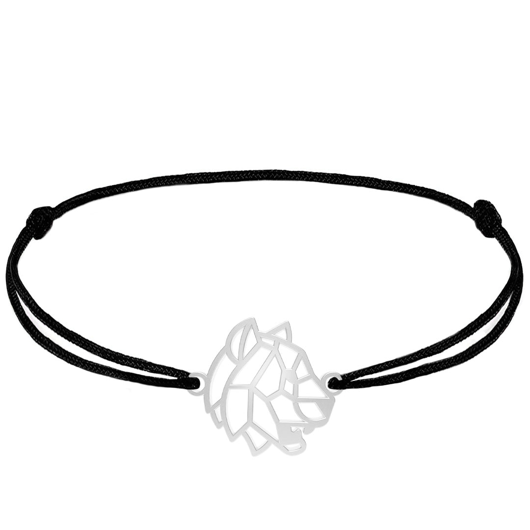 Bracelet Tigre Argent Cordon #Couleur et bracelet_Argent avec cordon