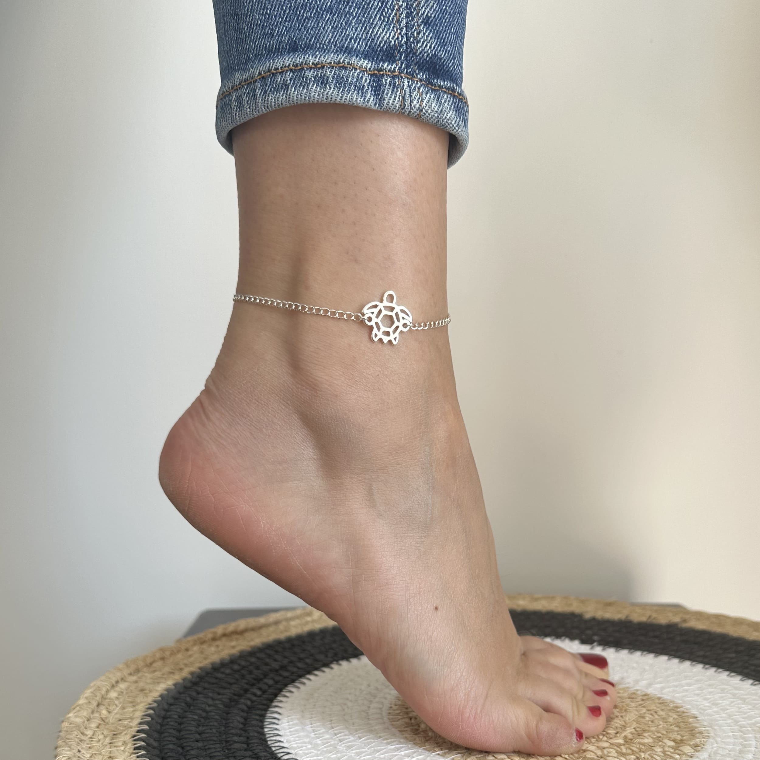 Bracelet de cheville tortue
