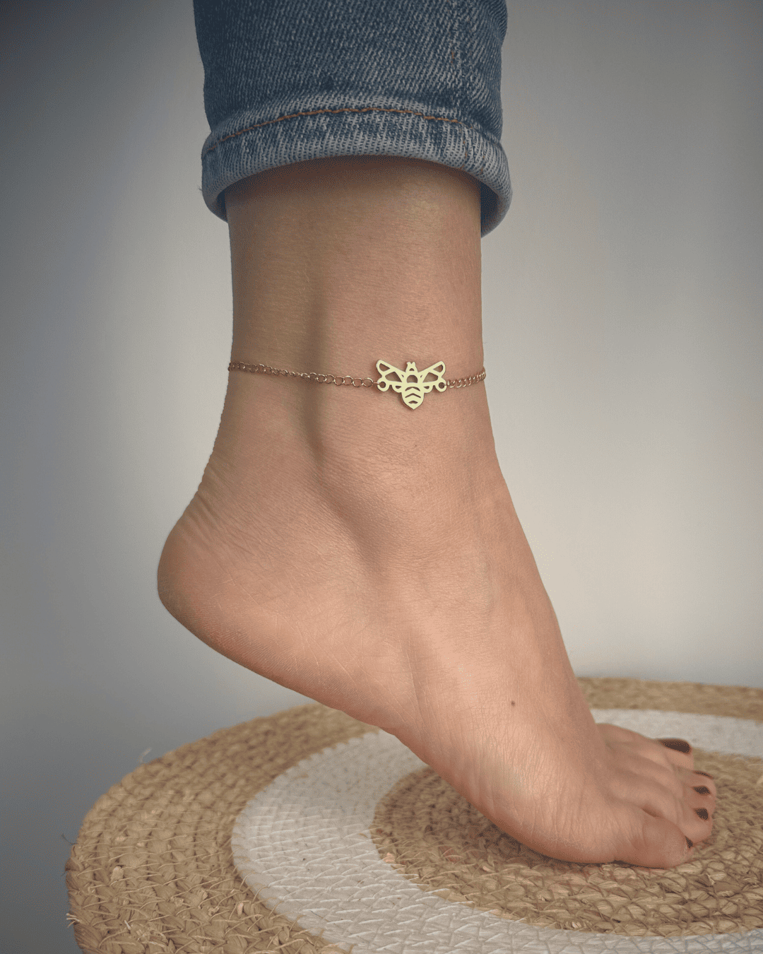Bracelet de cheville abeille
