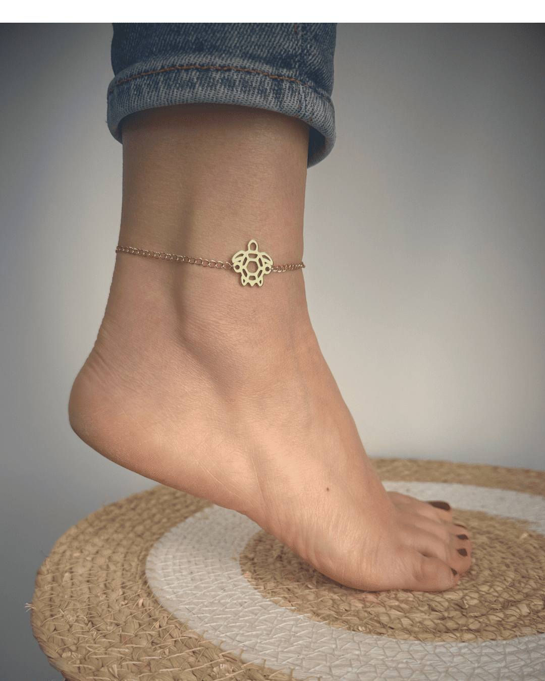 Bracelet de cheville tortue