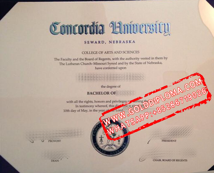 Fake Concordia University Nebraska Degree