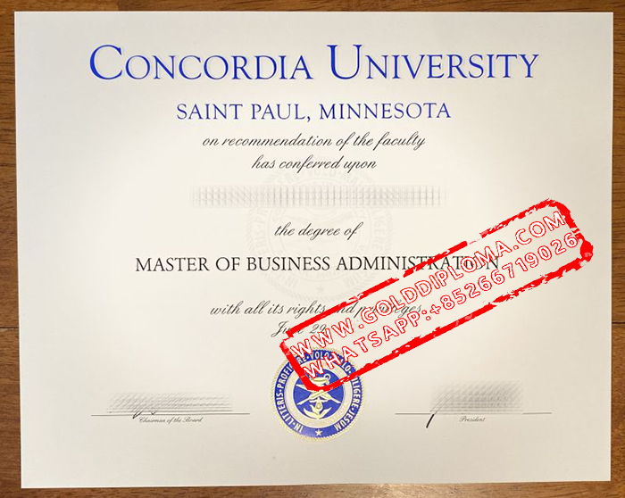 Fake Concordia University Saint Paul Degree