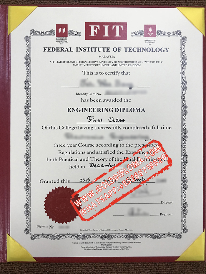 fake Federal Institute of Technology (FIT) diploma