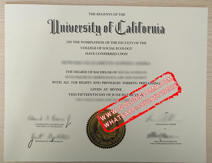 University of California Irvine fake degree