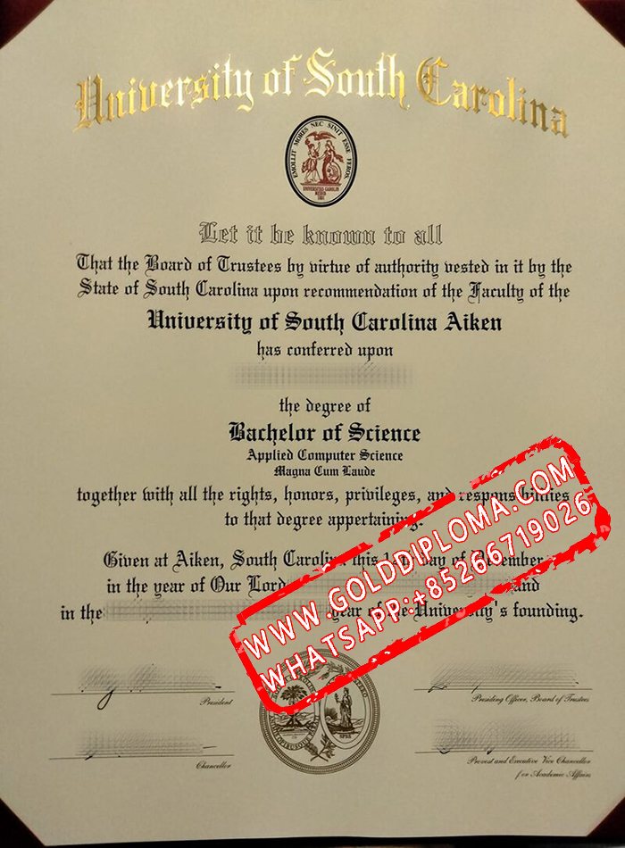 University of South Carolina Aiken Fake Degree