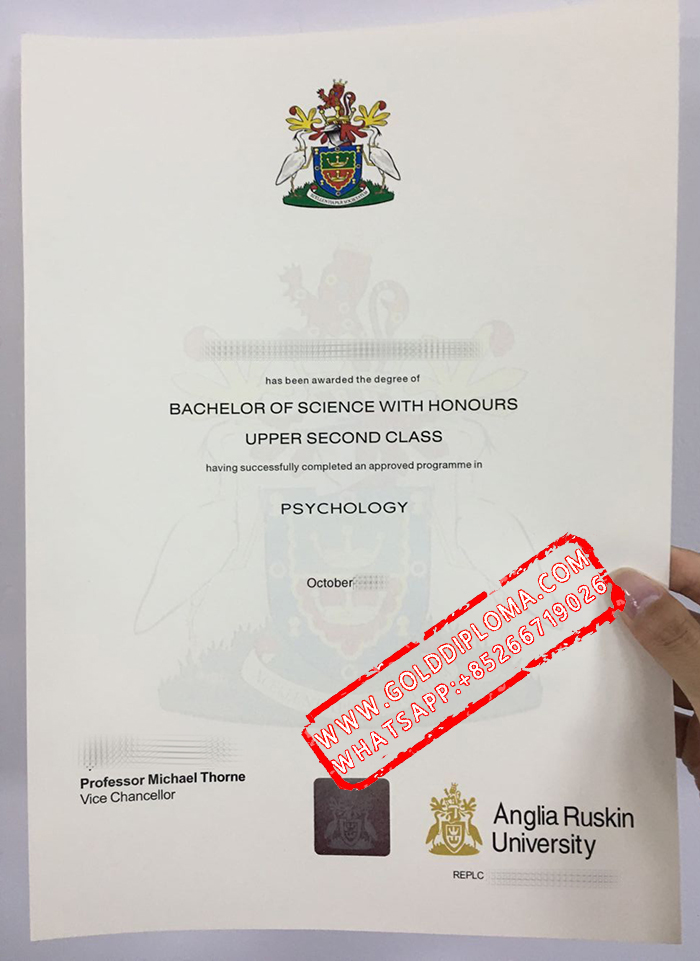 Anglia Ruskin University fake diploma