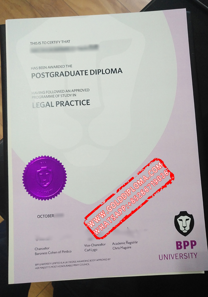 BPP University fake diploma