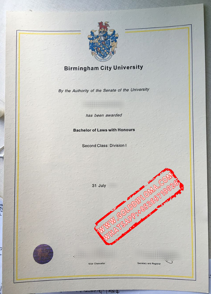 Birmingham City University fake degree