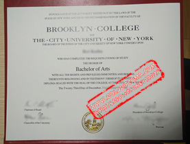 Brooklyn College City University of New York fake diploma