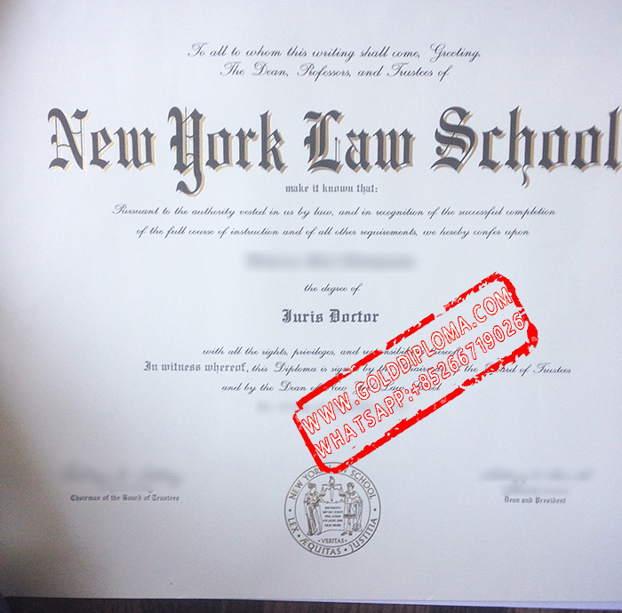 CUNY School of Law fake degree