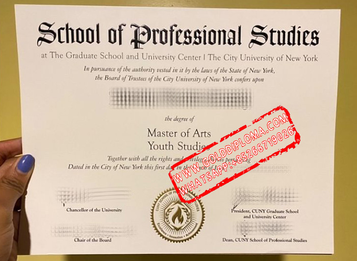 CUNY School of profssional Studies fake diploma