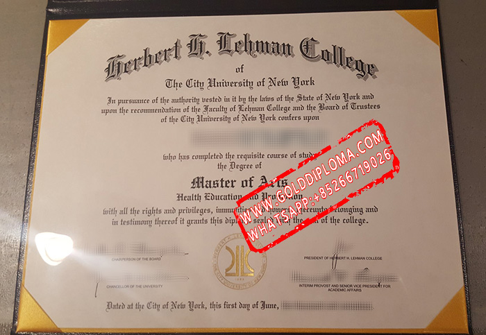 City University of New York Lehman College fake diploma