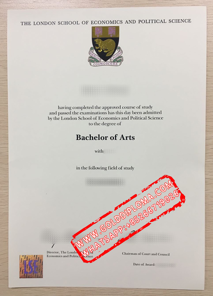 London School of Economics and Political Science (LSE) fake degree