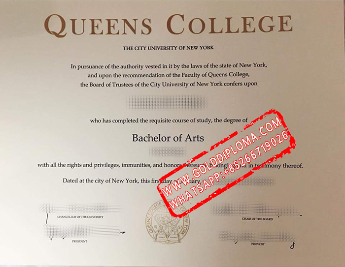 City University of New York Queens College fake degree