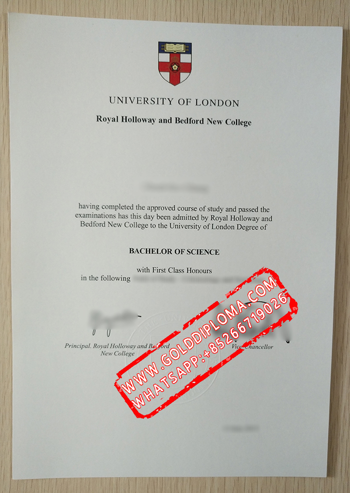 Royal Holloway and Bedford New College fake degree