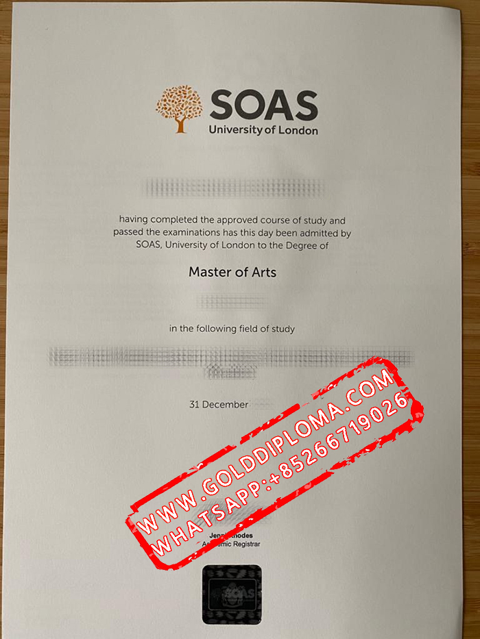 SOAS University of London fake degree