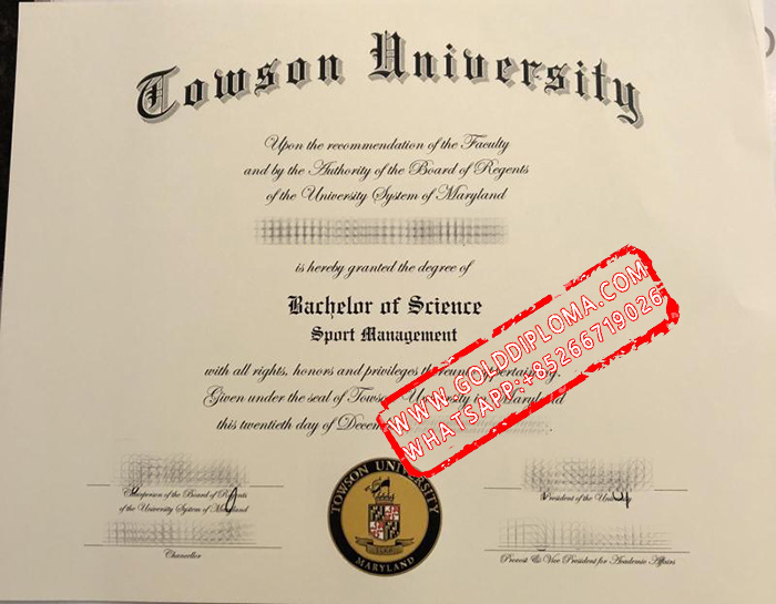 Towson University fake diploma