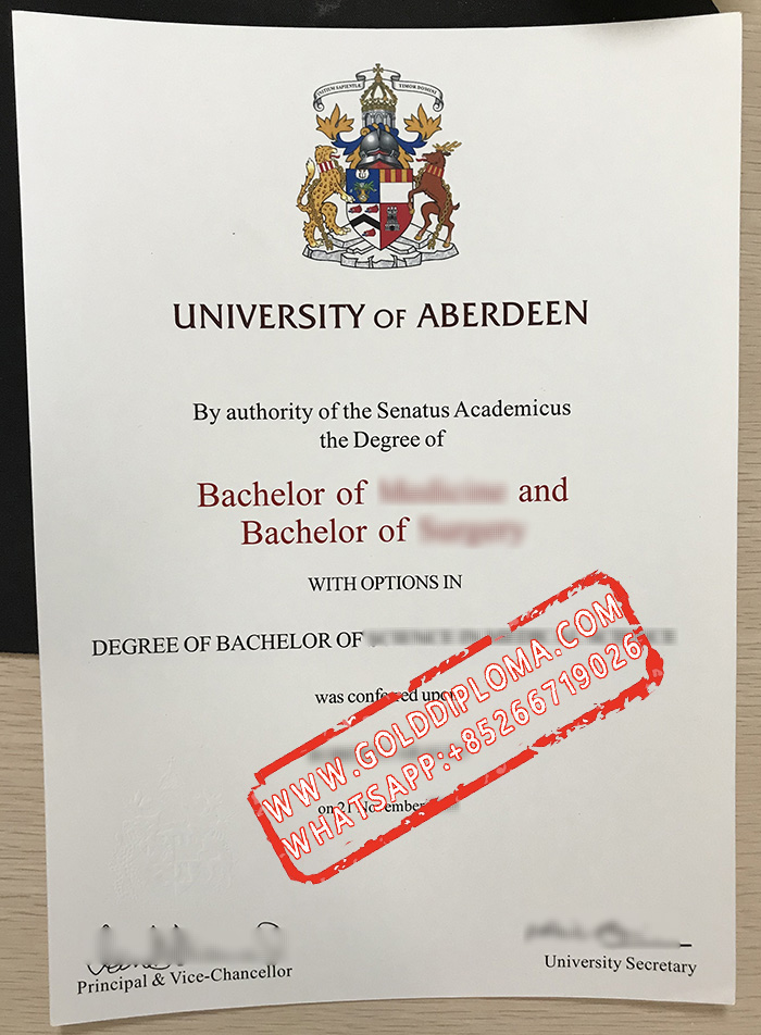 University of Aberdeen fake degree