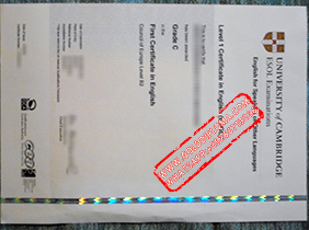 University of Cambridge ESOL Examinations fake certificate