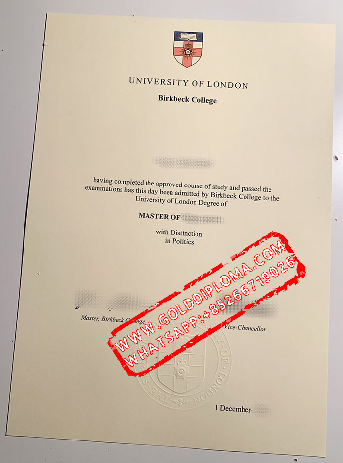 University of London Birkbeck College fake degree