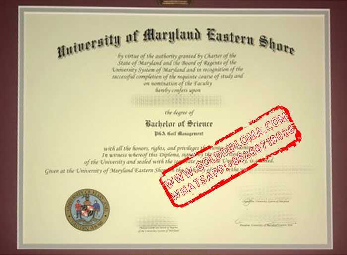 University of Maryland Eastern Shore fake diploma