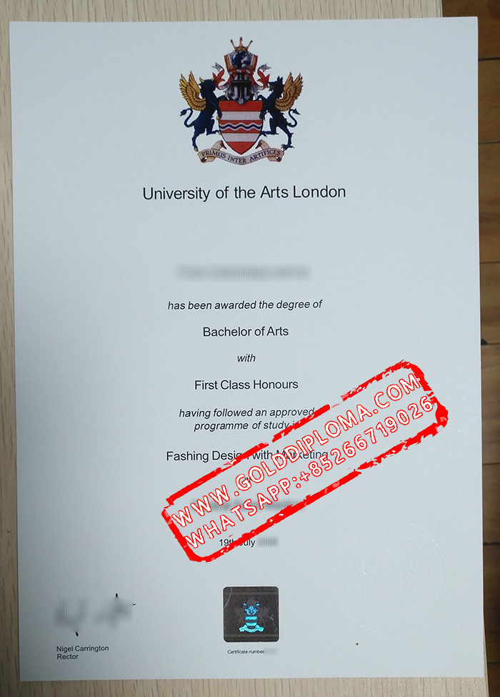 University of the Arts London fake degree