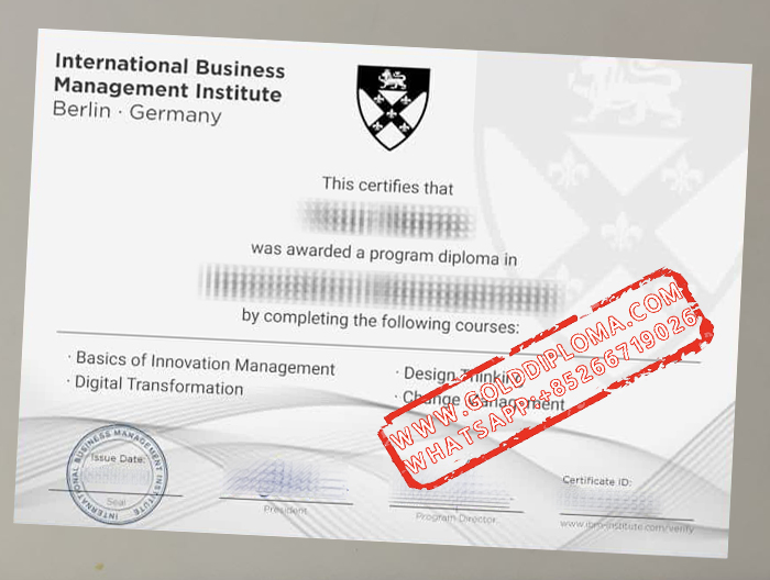 International Business Management Institute fake diploma