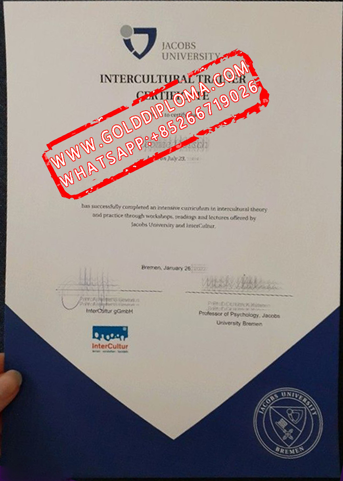 Jacobs University Bremen fake certificate