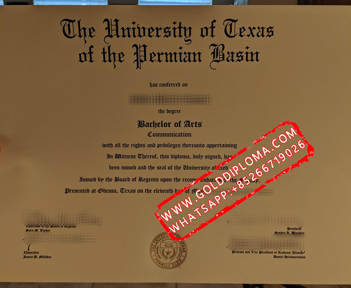 University of Texas Permian Basin fake degree