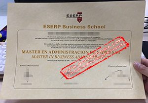 ESERP Business School fake diploma