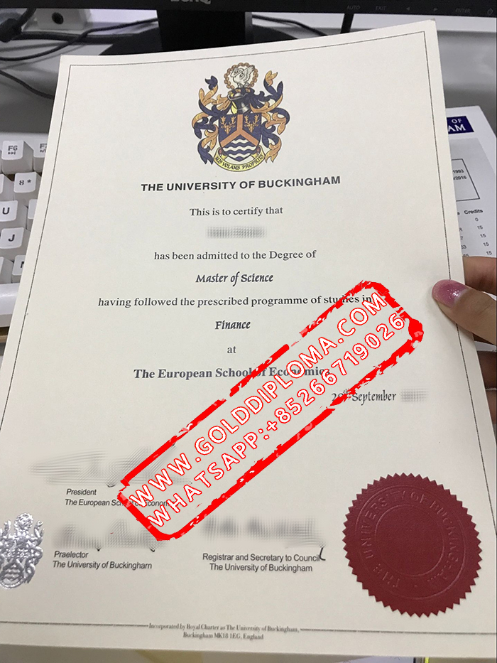 University of Buckingham fake diploma