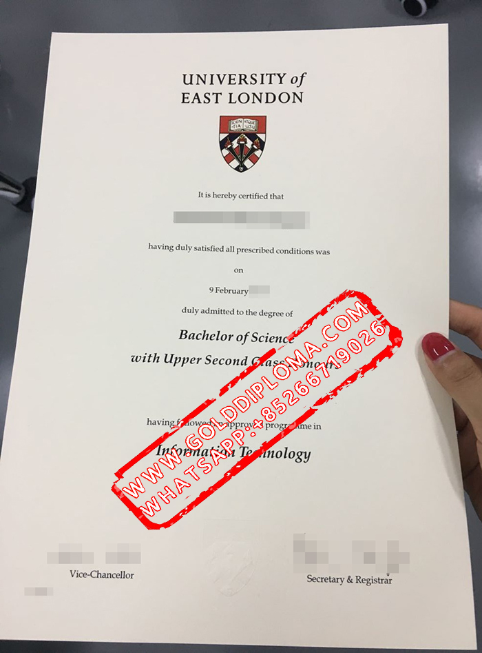 University of East London fake diploma