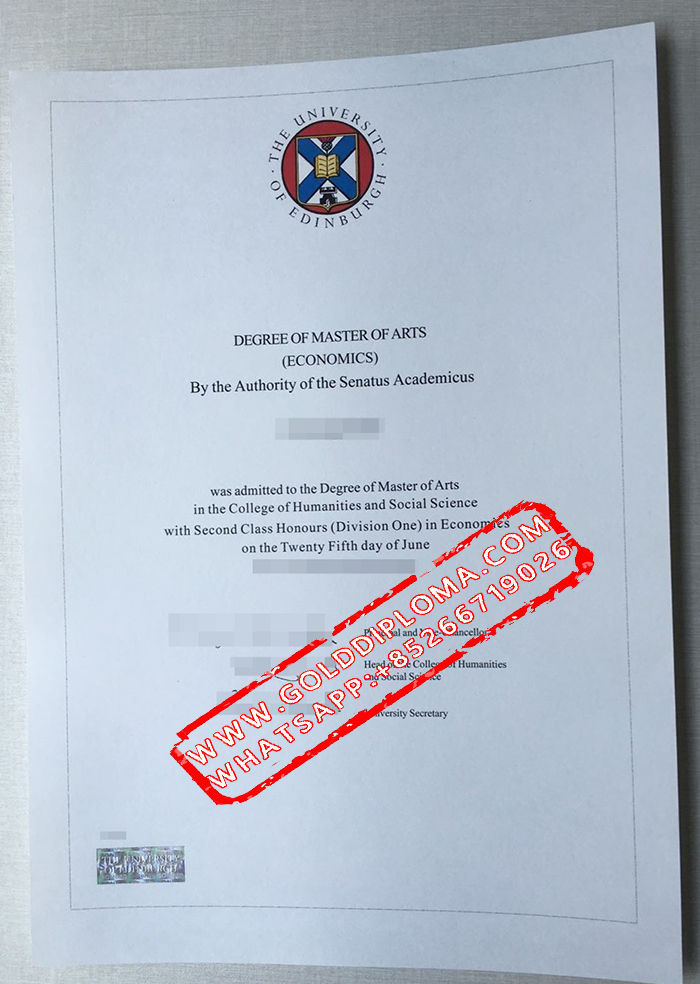 University of Edinburgh fake diploma