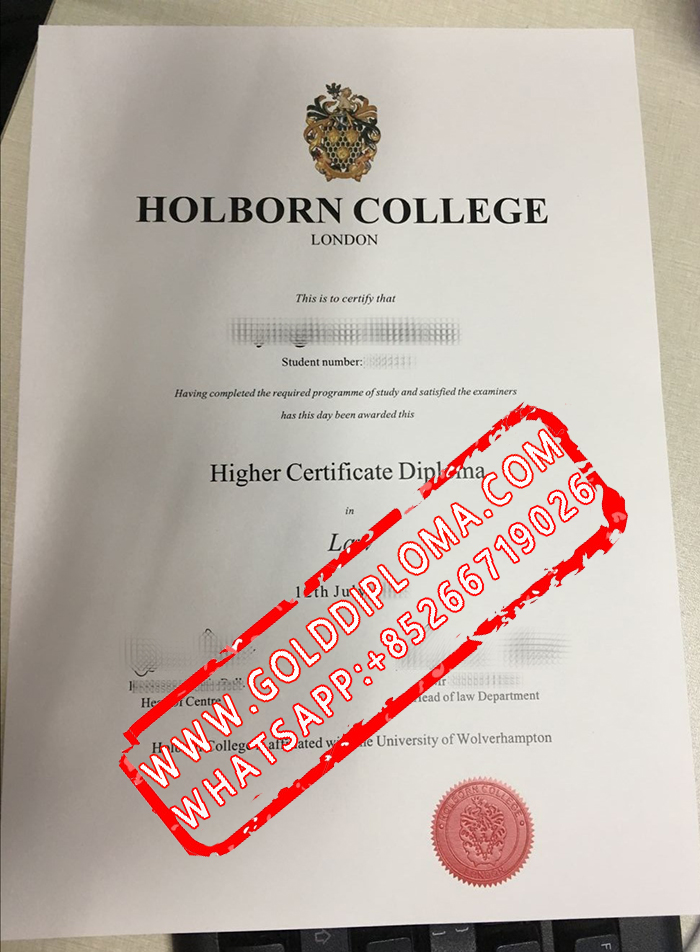 Holborn College London fake diploma