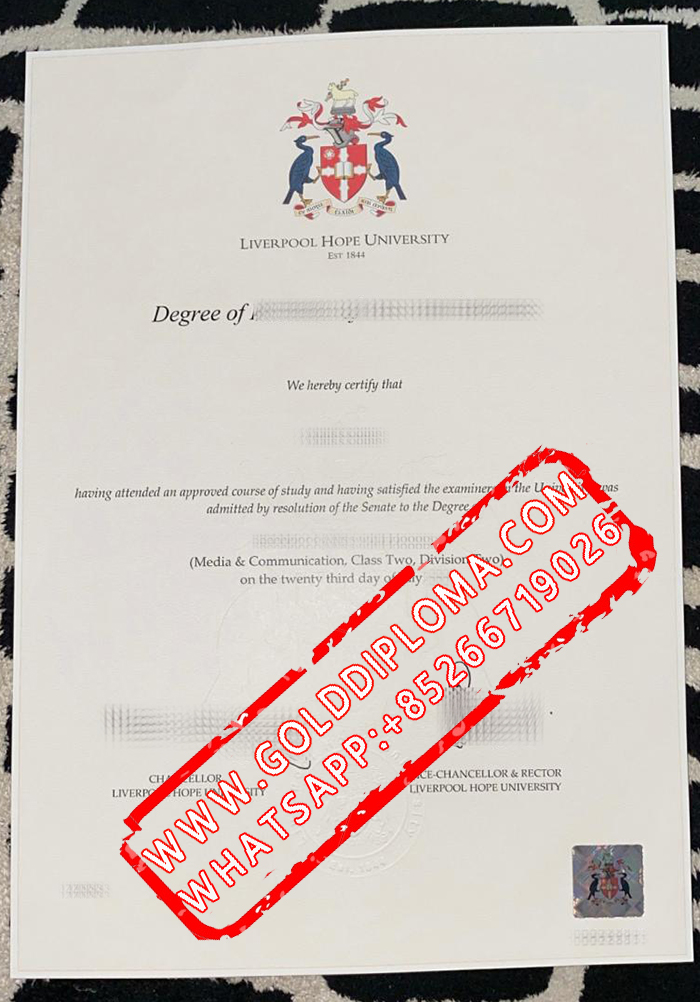 Liverpool Hope University fake diploma