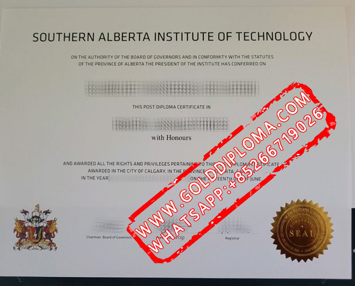 Southern Alberta Institute of Technology fake diploma