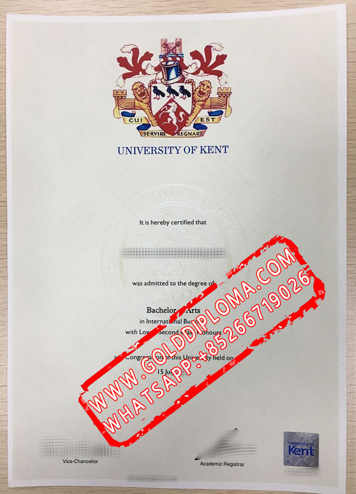 University of Kent fake diploma