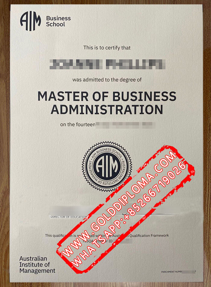 Australia Institute Management Business School fake diploma