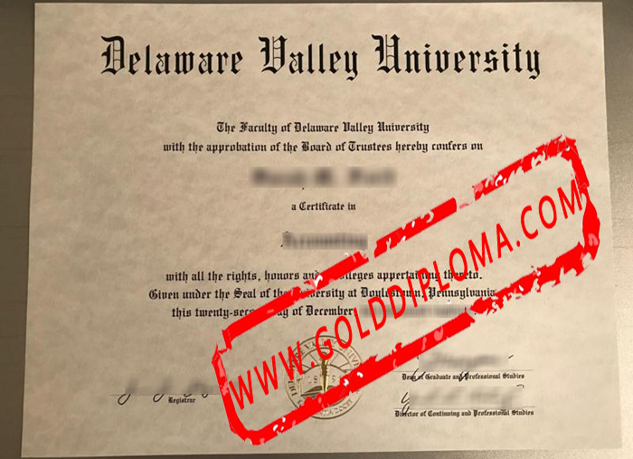 Delaware Valley University fake diploma