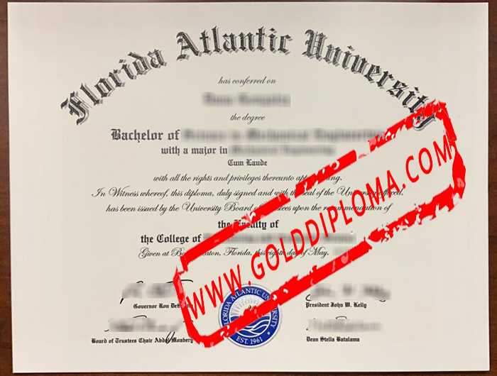 Florida Atlantic University fake degree