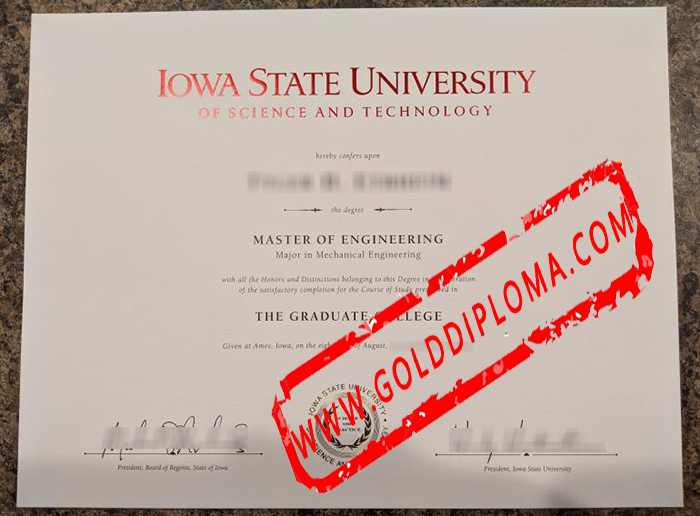 Iowa State University fake diploma