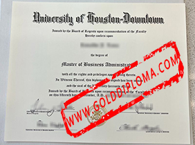 University of Houston Downtown fake diploma