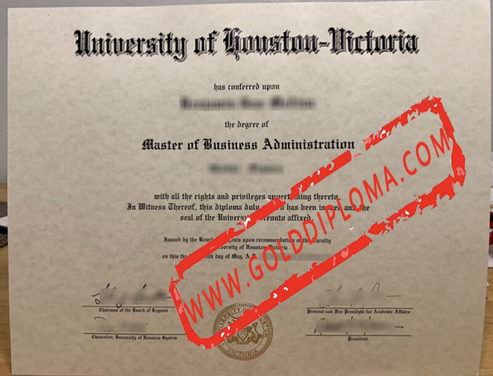 University of Houston Victoria fake diploma